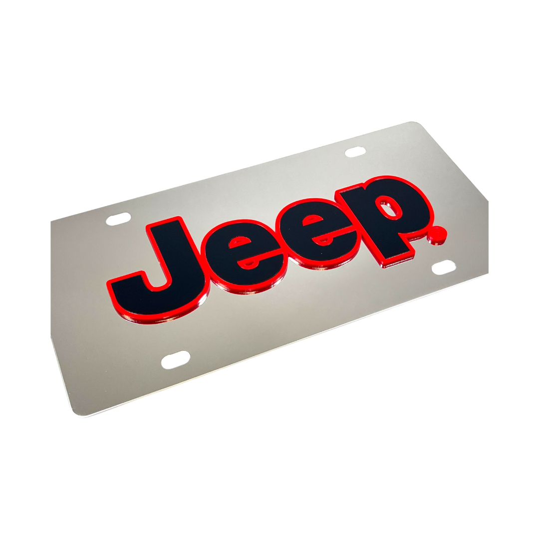 Jeep Stainless Steel License Plate