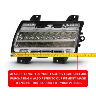 Jeep Wrangler 18-23 / Gladiator 20-23 LED Fender Lights Chrome W/ Sequential Signal (FOR MODELS W/ FACTORY LED FENDER LIGHTS)