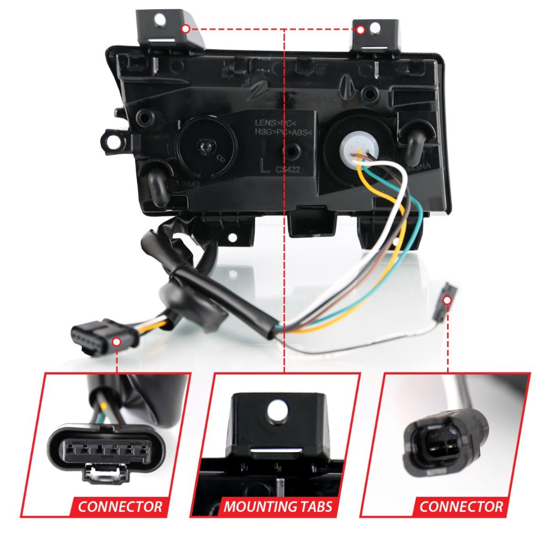 Jeep Wrangler 18-23 / Gladiator 20-23 LED Fender Lights Chrome W/ Sequential Signal (FOR MODELS W/ FACTORY LED FENDER LIGHTS)