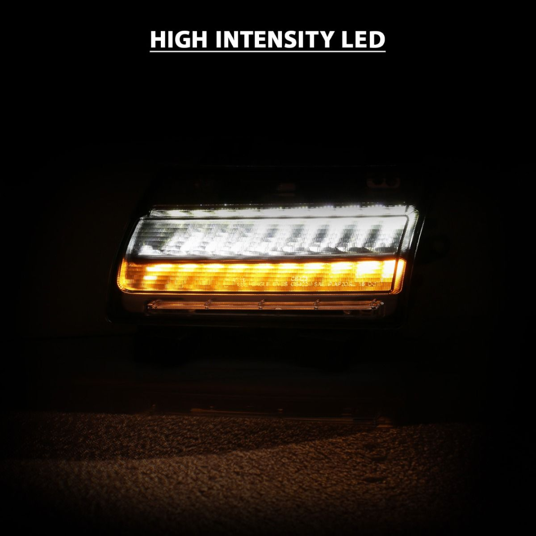 Jeep Wrangler 18-23 / Gladiator 20-23 LED Fender Lights Chrome W/ Sequential Signal (FOR MODELS W/ FACTORY LED FENDER LIGHTS)