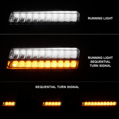 Jeep Wrangler 18-23 / Gladiator 20-23 Full LED Fender Lights Smoke W/ Sequential Signal (FOR MODELS W/ FACTORY HALOGEN FENDER LIGHTS)