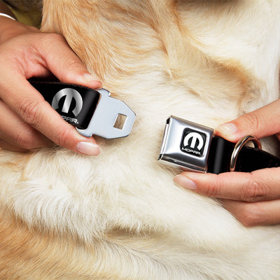 MOPAR Logo Seatbelt Buckle Collar - Full Color Black/White
