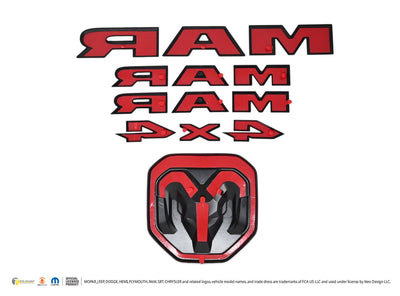 Trim Illusion LET800BLK gloss black lettering set for 2019-2024 Ram 1500 - image 4