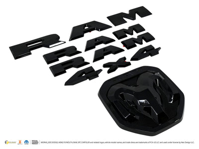 Trim Illusion LET800BLK gloss black lettering set for 2019-2024 Ram 1500 - image 2