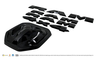 Trim Illusion LET800BLK gloss black lettering set for 2019-2024 Ram 1500 - image 3