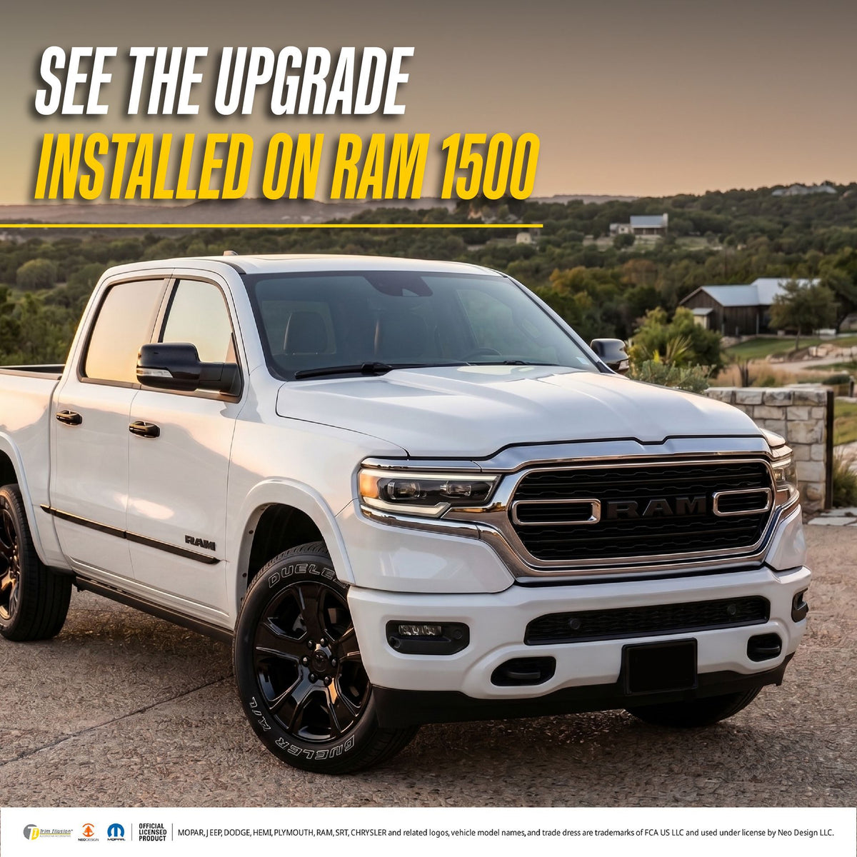 Trim Illusion LET802BLK gloss black lettering set for 2025-2026 Ram 1500 - image 10