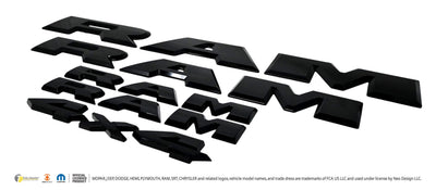 Trim Illusion LET802BLK gloss black lettering set for 2025-2026 Ram 1500 - image 3