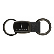 lincoln-leather-tri-ring-key-fob-in-gun-metal-38965-classic-auto-store-online