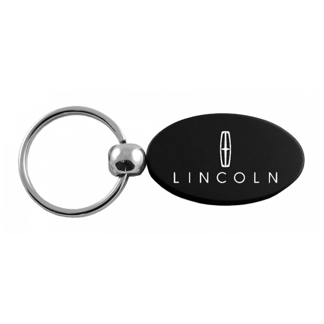 Ford F-350 Oval Key Chain - Black Leather - Au-tomotive Gold KC3210.F35