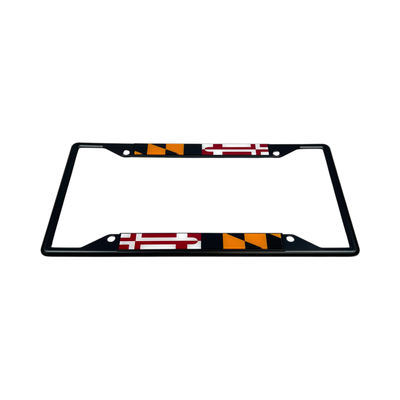 Maryland Flag Black License Plate Frame