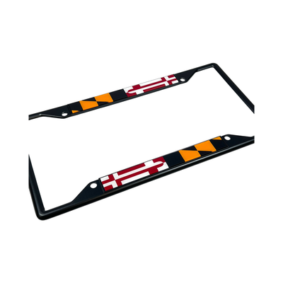 Maryland Flag Black License Plate Frame