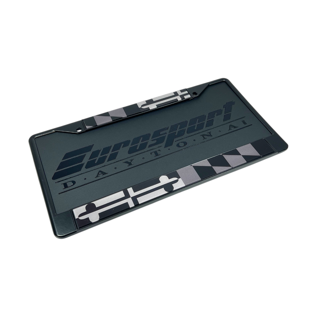 Maryland Flag Blacked Out License Plate Frame