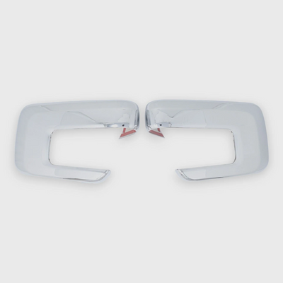 2021-24 Ford F-150 With or W/O Camera 2 PCS With Turn Signal Chrome Tape-on Mirror Cover