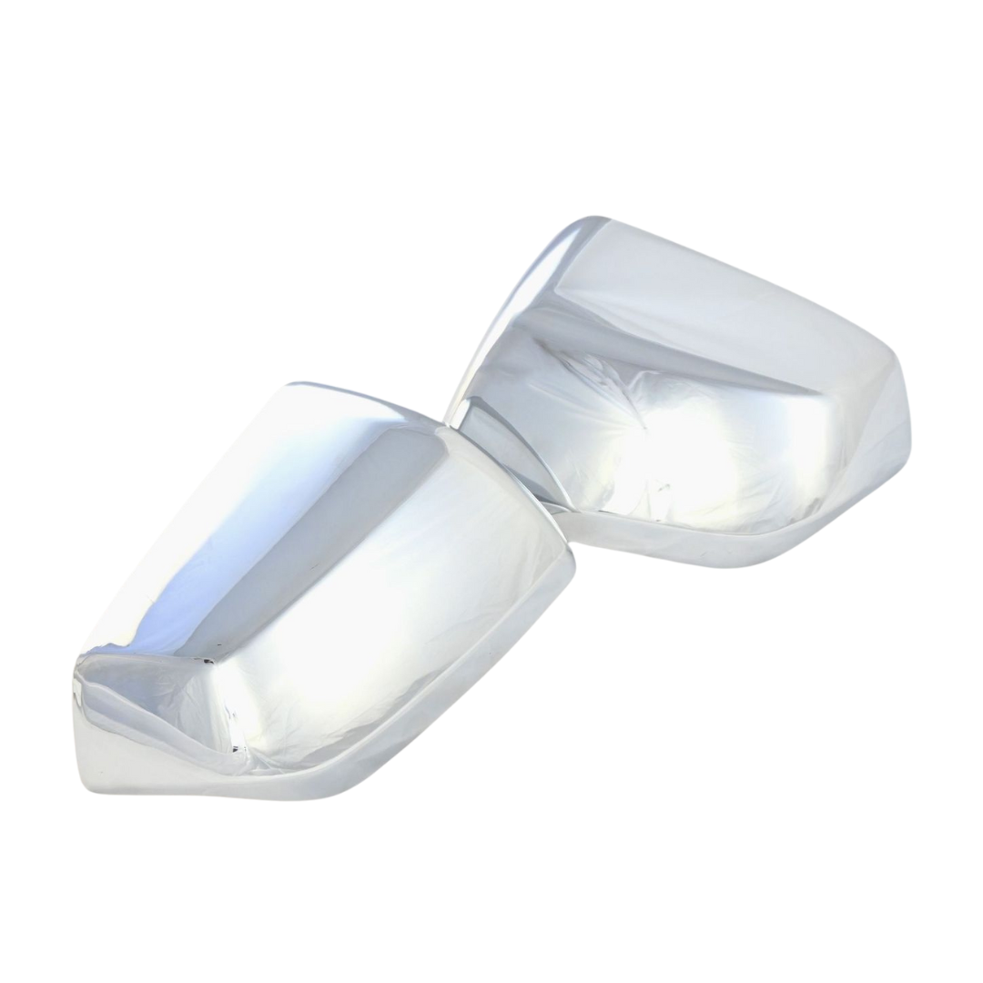 2021-2024 Chevrolet Suburban/Tahoe, 2024 Chevrolet Silverado EV, 21-24 GMC Yukon/Yukon XL, 21-24 Cadillac Escalade 2 PCS W/ or W/O Turn Signal Top Chrome Tape-on Mirror Cover