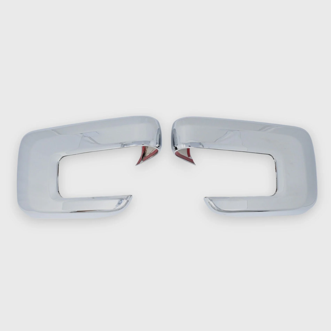 2021-2024 Ford F-150 No Camera 2 PCS No Turn Signal Chrome Tape-on Mirror Cover