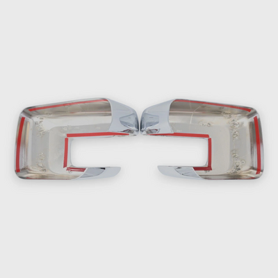 2021-2024 Ford F-150 No Camera 2 PCS No Turn Signal Chrome Tape-on Mirror Cover
