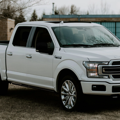 2015-20 Ford F-150 2 PCS Top Gloss Black Replacement Mirror Cover