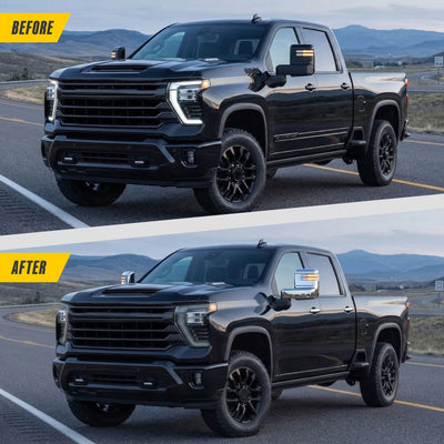 Trim Illusion MC364 chrome mirror covers for 2020-2026 Chevrolet Silverado 2500 HD, Silverado 3500 HD, GMC Sierra 2500 HD and more - image 9