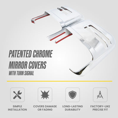 Trim Illusion MC364 chrome mirror covers for 2020-2026 Chevrolet Silverado 2500 HD, Silverado 3500 HD, GMC Sierra 2500 HD and more - image 8