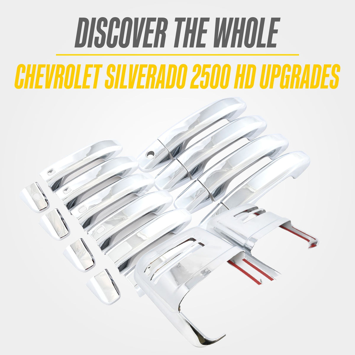Trim Illusion MC364 chrome mirror covers for 2020-2026 Chevrolet Silverado 2500 HD, Silverado 3500 HD, GMC Sierra 2500 HD and more - image 5