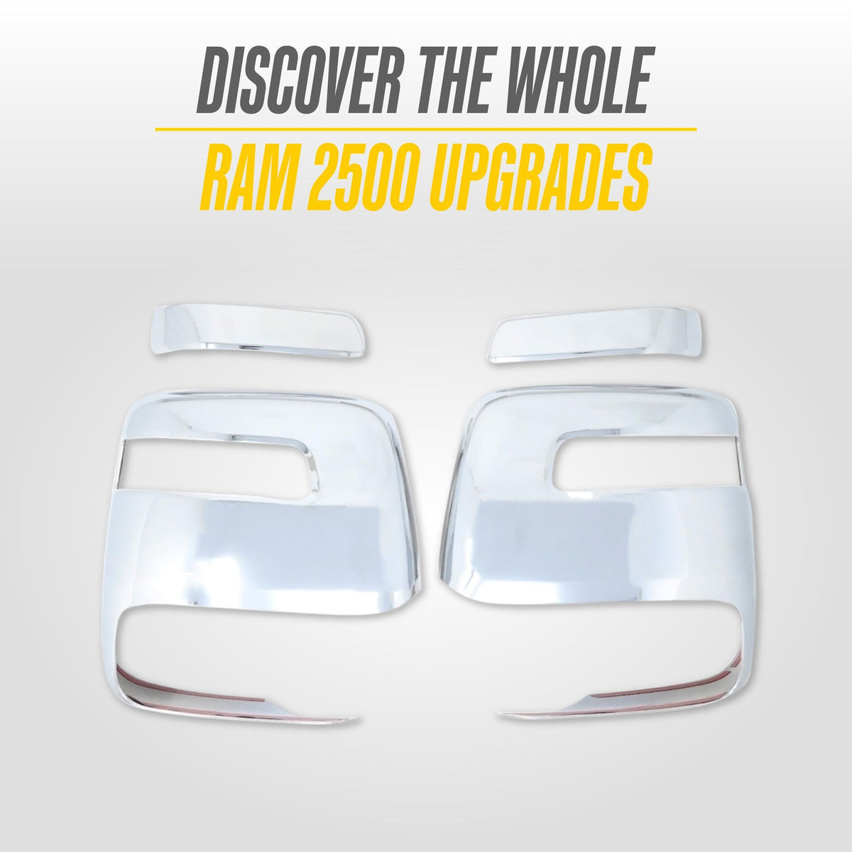Trim Illusion MC376 chrome mirror covers for 2023-2026 Ram 3500 and Ram 2500 - image 7