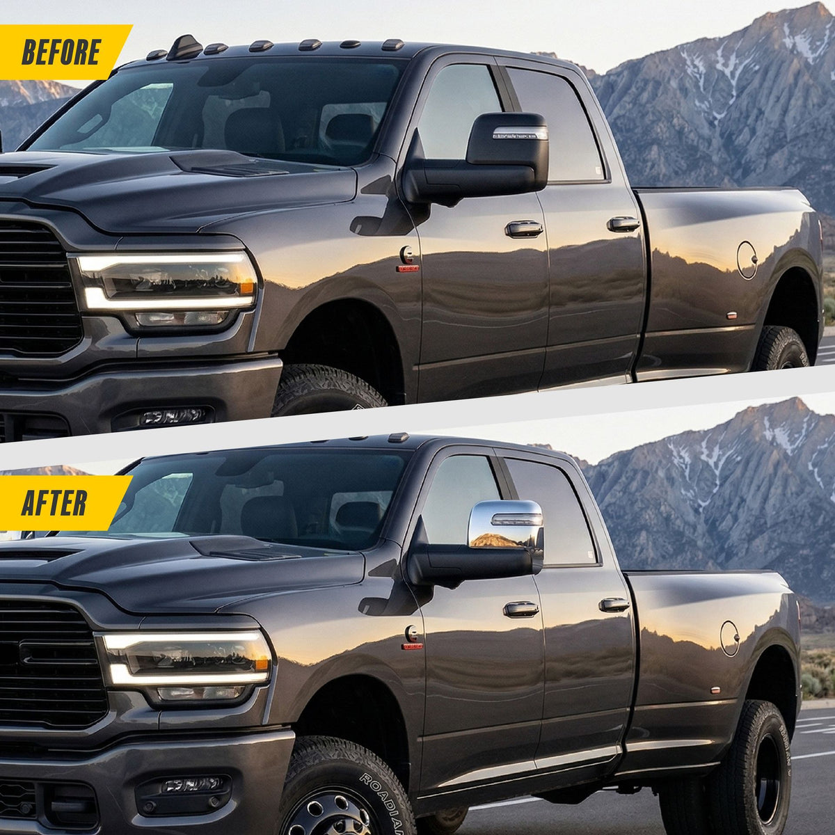 Trim Illusion MC376 chrome mirror covers for 2023-2026 Ram 3500 and Ram 2500 - image 18