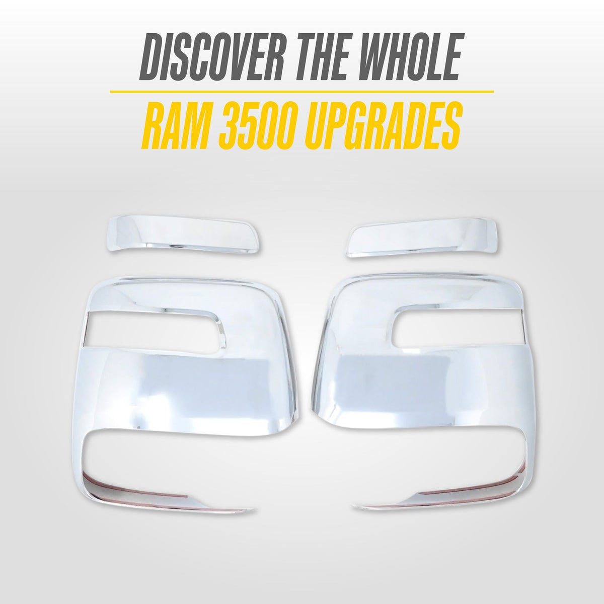Trim Illusion MC376 chrome mirror covers for 2023-2026 Ram 3500 and Ram 2500 - image 16