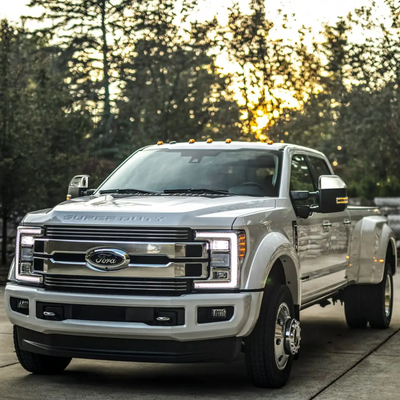 2017-24 Ford F-250 Super Duty/F-350 Super Duty 2 PCS Top Chrome Tape-on Mirror Cover