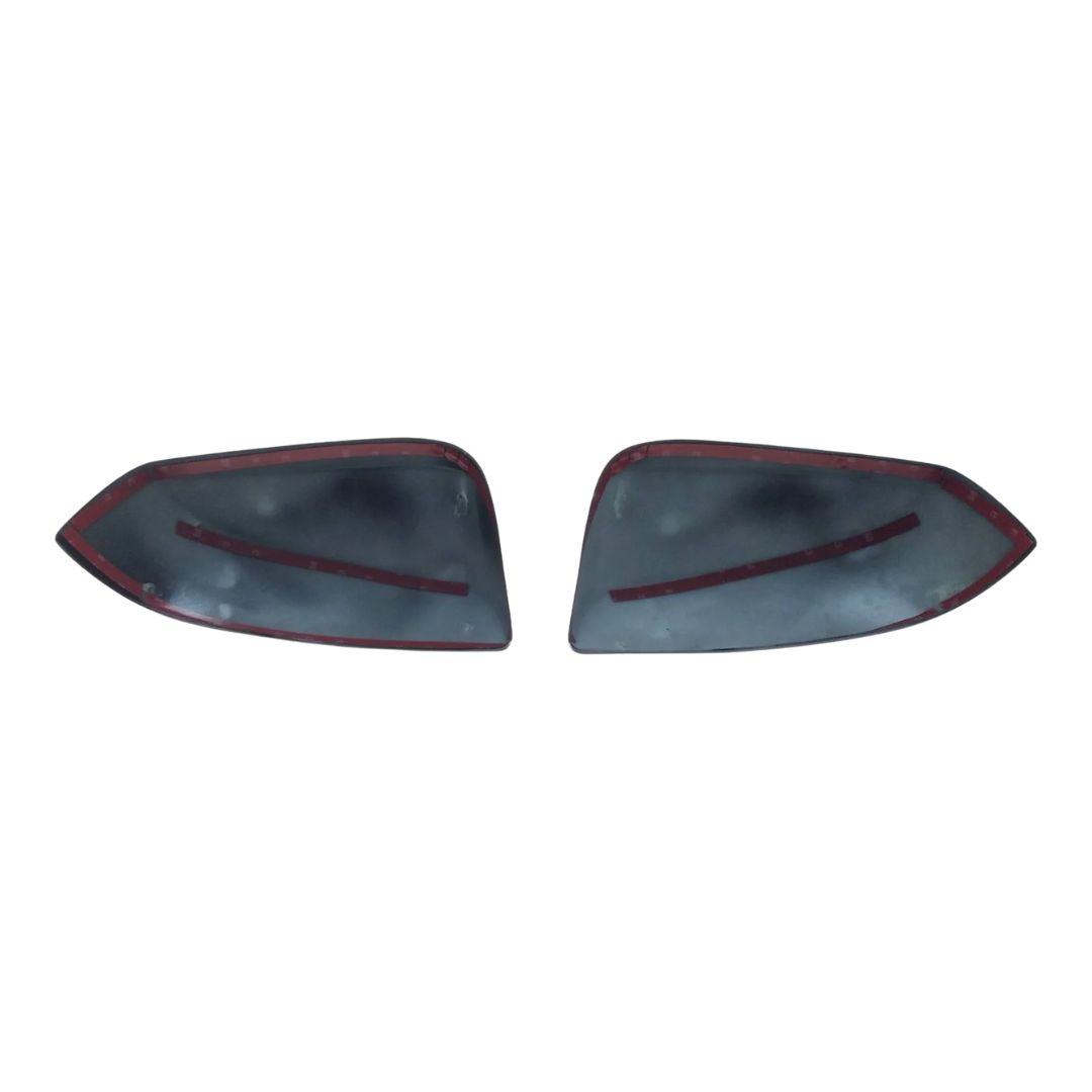 2016-23 Toyota Tacoma, 19-24 Toyota RAV4 2 PCS No Turn Signal Top Gloss Black Tape-on Mirror Cover