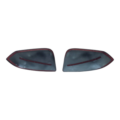 2016-23 Toyota Tacoma, 19-24 Toyota RAV4 2 PCS No Turn Signal Top Gloss Black Tape-on Mirror Cover