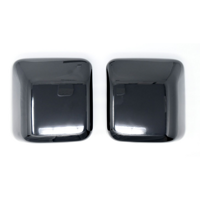 2018-2024 Jeep Wrangler, 20-24 Jeep Gladiator JL 2 PCS No Turn Signal Full Gloss Black Tape-on Mirror Cover