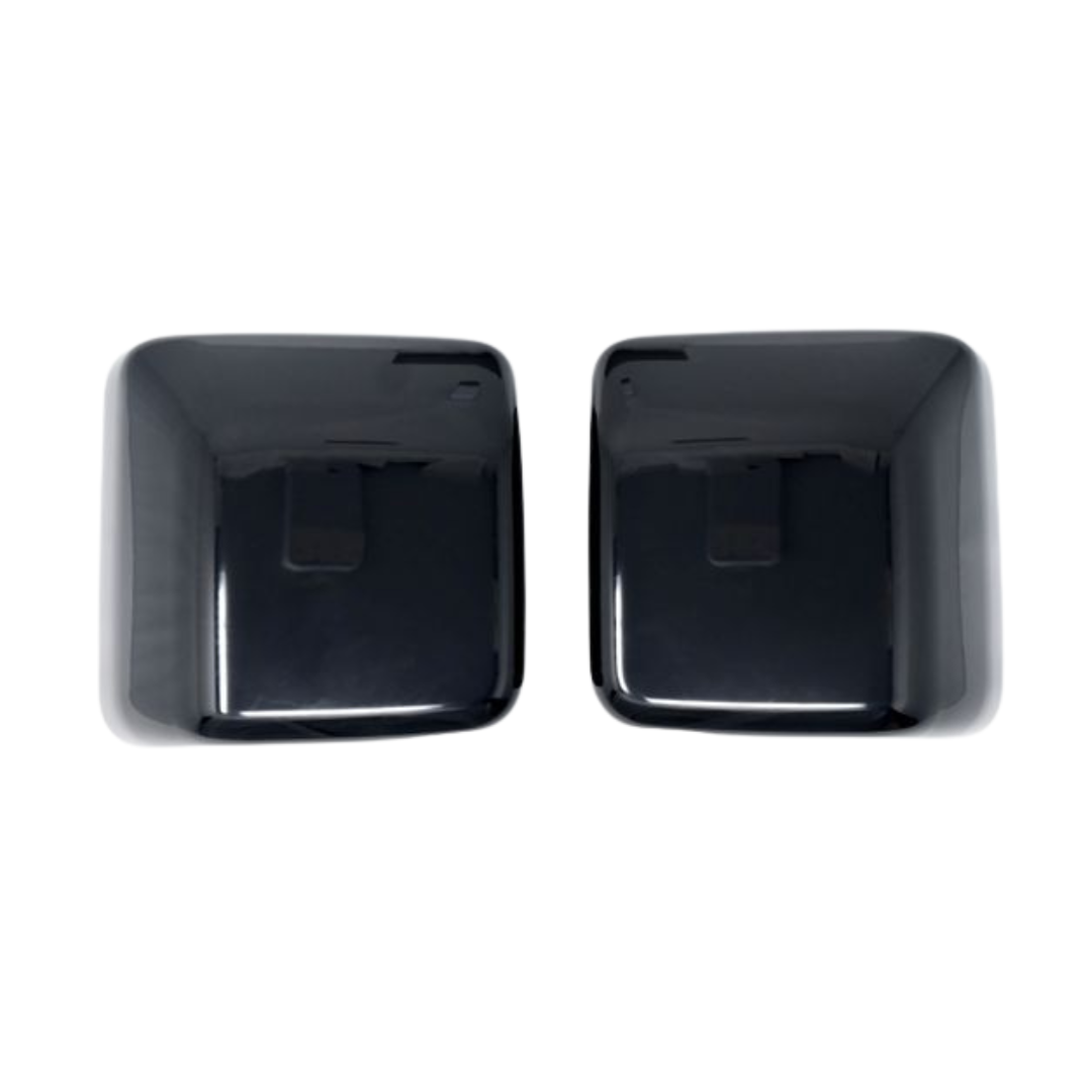 2018-2024 Jeep Wrangler, 20-24 Jeep Gladiator JL 2 PCS No Turn Signal Full Gloss Black Tape-on Mirror Cover