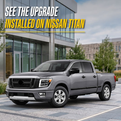 Trim Illusion MC6297BLK gloss black mirror covers for 2017-2024 Nissan TITAN - image 9