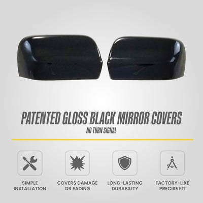Trim Illusion MC6297BLK gloss black mirror covers for 2017-2024 Nissan TITAN - image 7