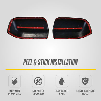 Trim Illusion MC6297BLK gloss black mirror covers for 2017-2024 Nissan TITAN - image 6