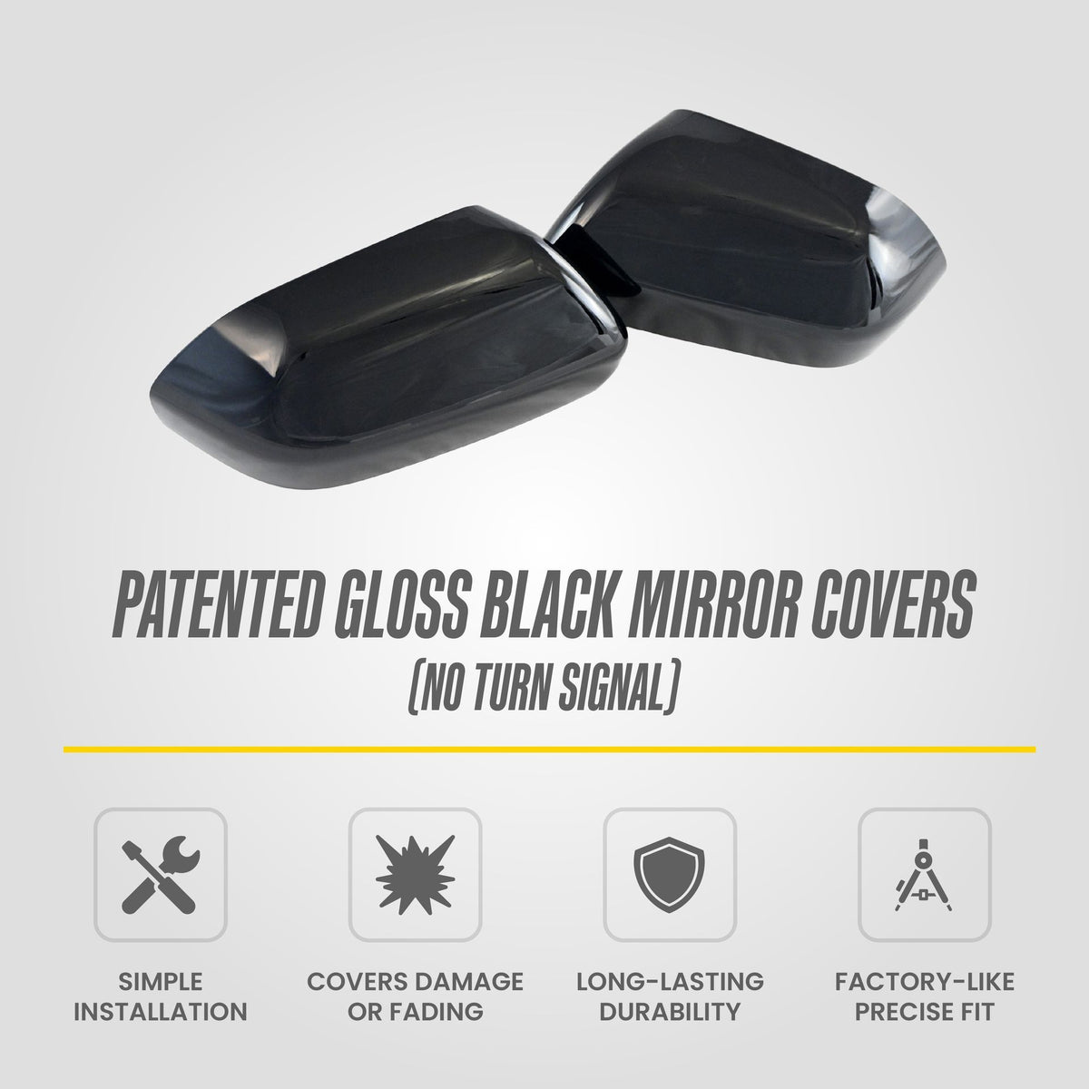 Trim Illusion MC6309BLK gloss black mirror covers for 2018-2025 Ford Expedition and Lincoln Navigator - image 10
