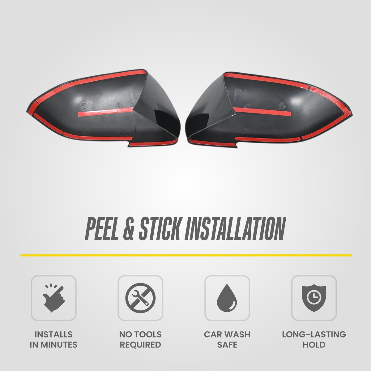 Trim Illusion MC6333BLK gloss black mirror covers for 2018-2025 Ford Expedition and Lincoln Navigator - image 14