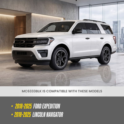 Trim Illusion MC6333BLK gloss black mirror covers for 2018-2025 Ford Expedition and Lincoln Navigator - image 13