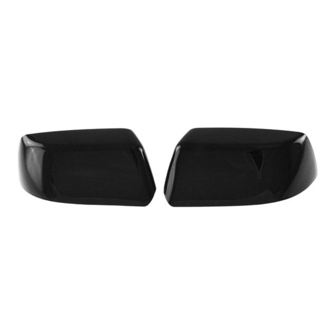 2021-2024 Chevrolet Suburban/Tahoe, 2024 Chevrolet Silverado EV, 21-24 GMC Yukon/Yukon XL, 21-24 Cadillac Escalade 2 PCS W/ or W/O Turn Signal Top Gloss Black Tape-on Mirror Cover