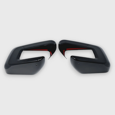 2021-24 Ford F-150 No Camera 2 PCS No Turn Signal Gloss Black Tape-on Mirror Cover