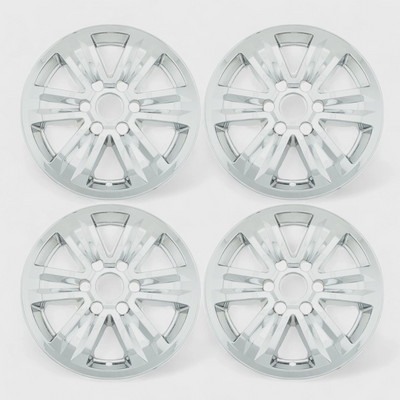 2015-20 Ford F-150 8 PCS Gloss Black Snap-on Wheel Skin Set