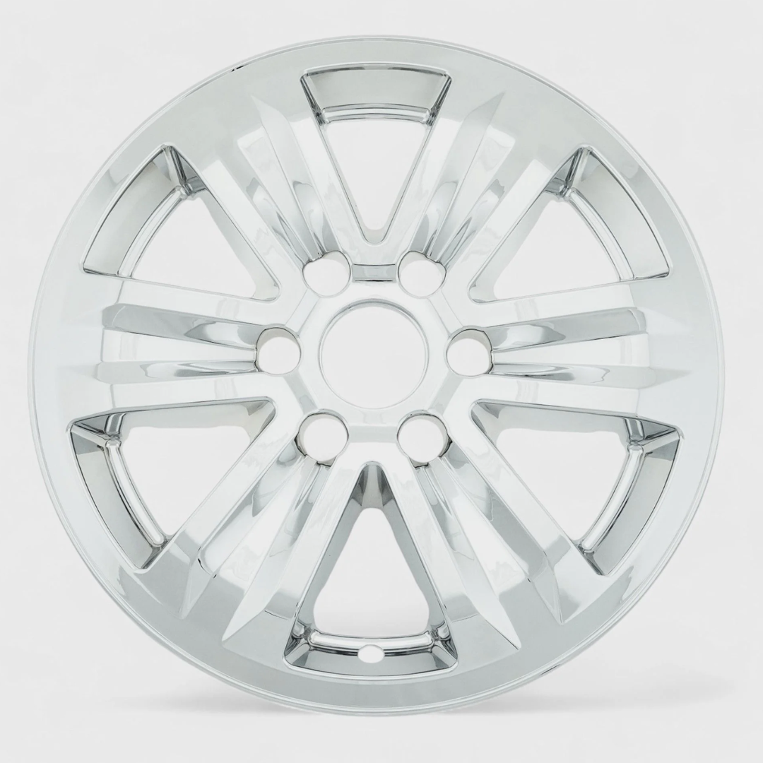 2015-20 Ford F-150 8 PCS Gloss Black Snap-on Wheel Skin Set