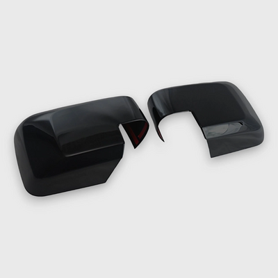 2021-24 Ford Bronco 2 PCS No Turn Signal Full Gloss Black Tape-on Mirror Cover