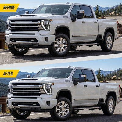 Trim Illusion MC6364BLK gloss black mirror covers for 2020-2026 Chevrolet Silverado 2500 HD, Silverado 3500 HD, GMC Sierra 2500 HD and more - image 11