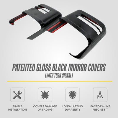 Trim Illusion MC6364BLK gloss black mirror covers for 2020-2026 Chevrolet Silverado 2500 HD, Silverado 3500 HD, GMC Sierra 2500 HD and more - image 10