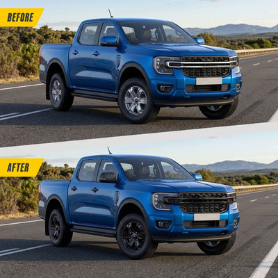 Trim Illusion MC6367BLK gloss black mirror covers for 2024-2026 Ford Ranger - image 11