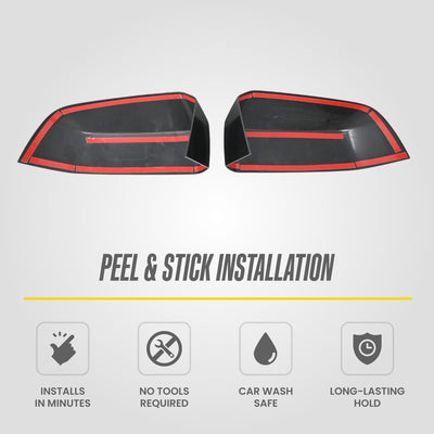 Trim Illusion MC6367BLK gloss black mirror covers for 2024-2026 Ford Ranger - image 9