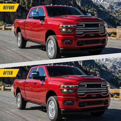 Trim Illusion MC6376BLK gloss black mirror covers for 2023-2026 Ram 3500 and Ram 2500 - image 7