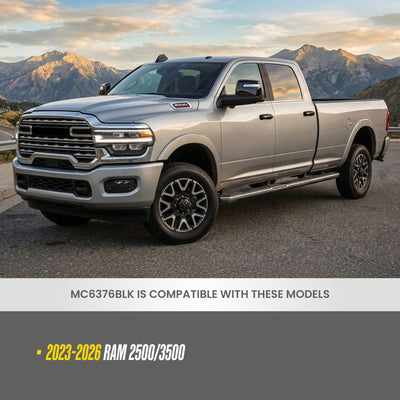 Trim Illusion MC6376BLK gloss black mirror covers for 2023-2026 Ram 3500 and Ram 2500 - image 14