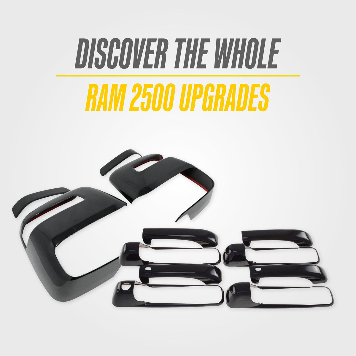 Trim Illusion MC6376BLK gloss black mirror covers for 2023-2026 Ram 3500 and Ram 2500 - image 5
